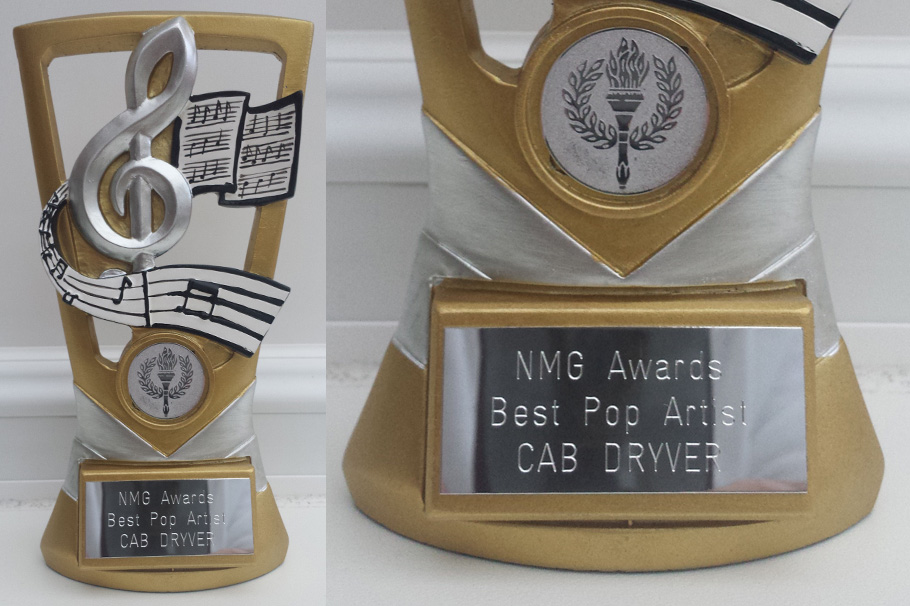 NMG Award 2014 for best pop artist with his cab dryver project